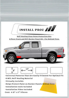 Self Healing Clear Paint Protection Film - 4 Piece Rocker Panel Kit
