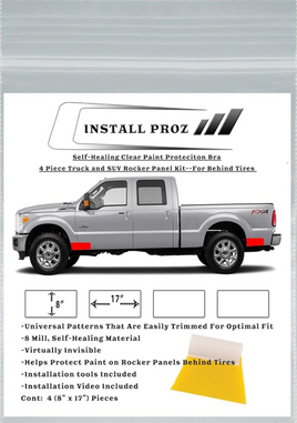 Self Healing Clear Paint Protection Film - 4 Piece Rocker Panel Kit
