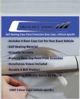 Self-Healing Clear Paint Protection Door Cups—Vehicle Specific