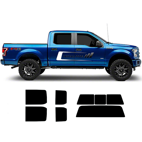 Pre Cut Tint Kit For Any 4 Door Truck—All Back Windows